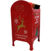 North Pole Express Official Red Letters to Santa Metal Mailbox/Post Box