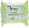 Simple Kind to Skin Cleansing Facial Wipes to Lift Impurities and Make-up Out, 25 Face Wipes (Pack of 6 x 25)