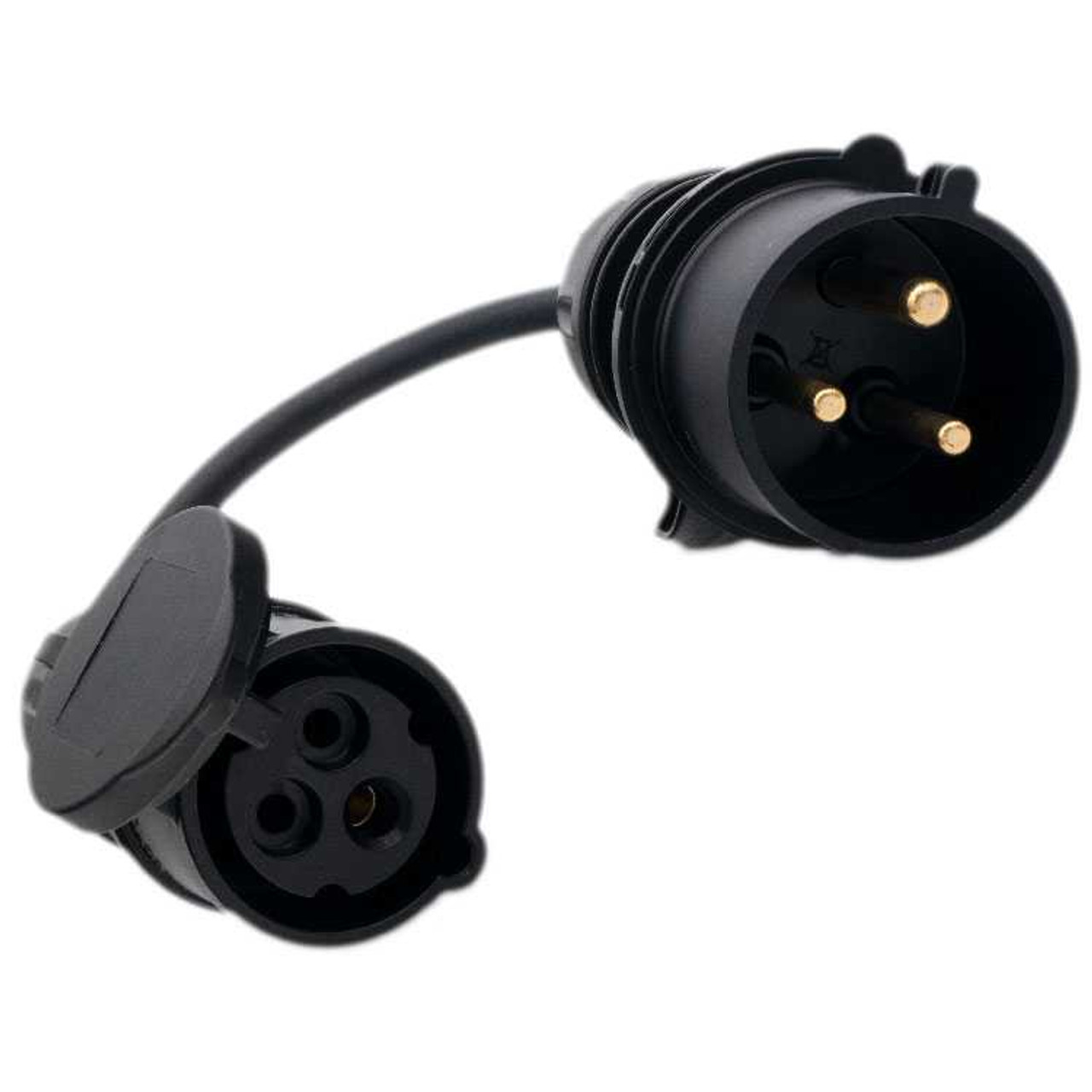 IP44 Fly 32A Plug to 16A Coupler socket Mains / Generator Hookup Cable in Power Lead - Frabco.com