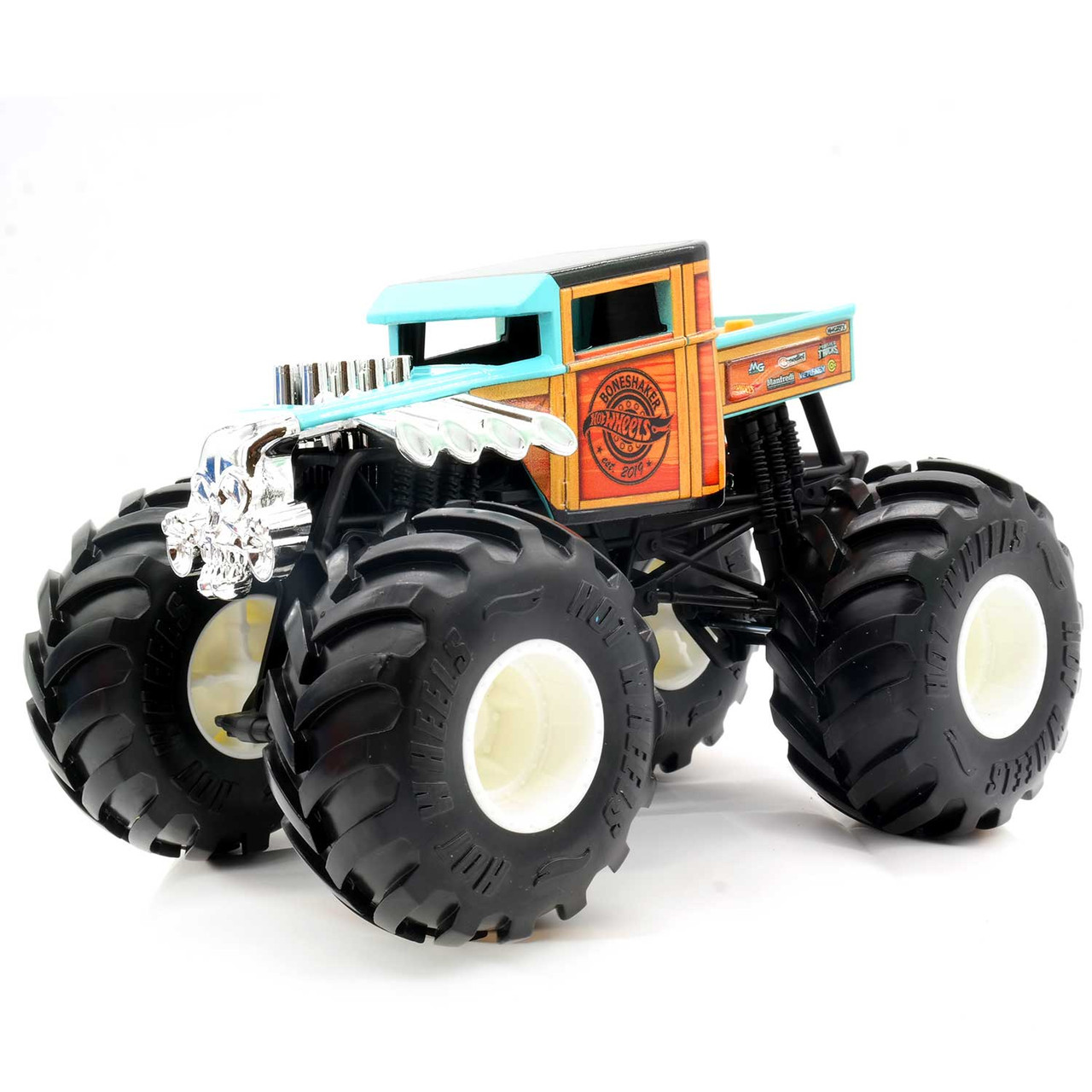 Hot Wheels Monster Trucks Bone Shaker Vehicle with Giant Wheels – Square  Imports