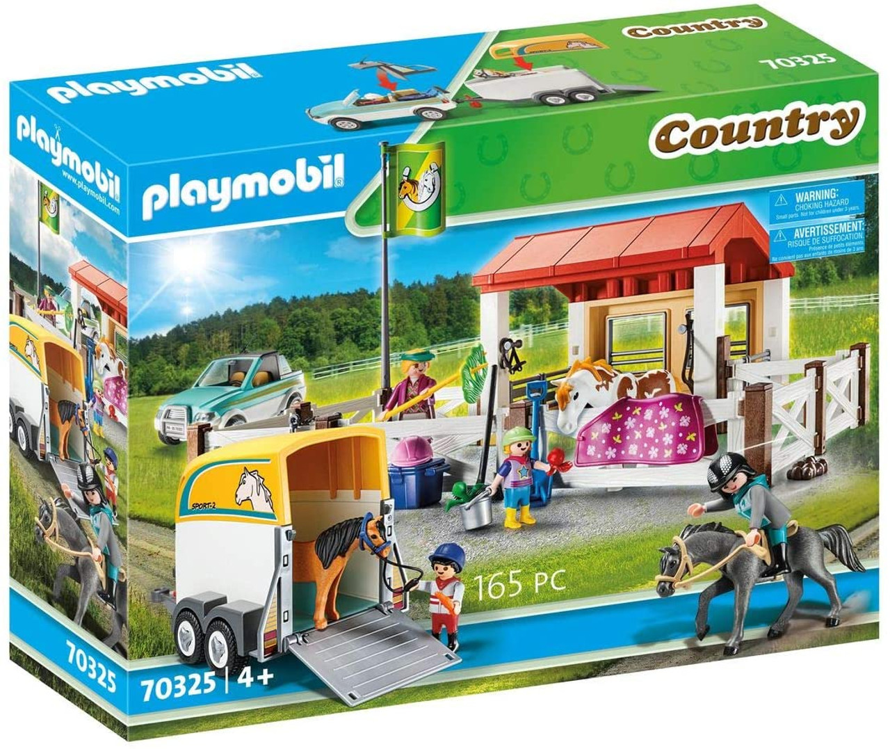 Playmobil FARM STABLE COUNTRY HORSE DRAWN CARRIAGE & FIGURES Set