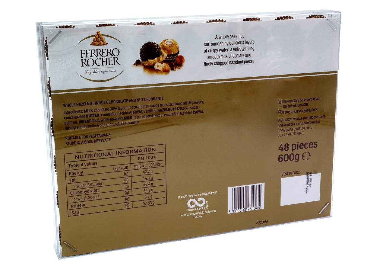 Ferrero Rocher Chocolate Gift Box 48 Pack 600g