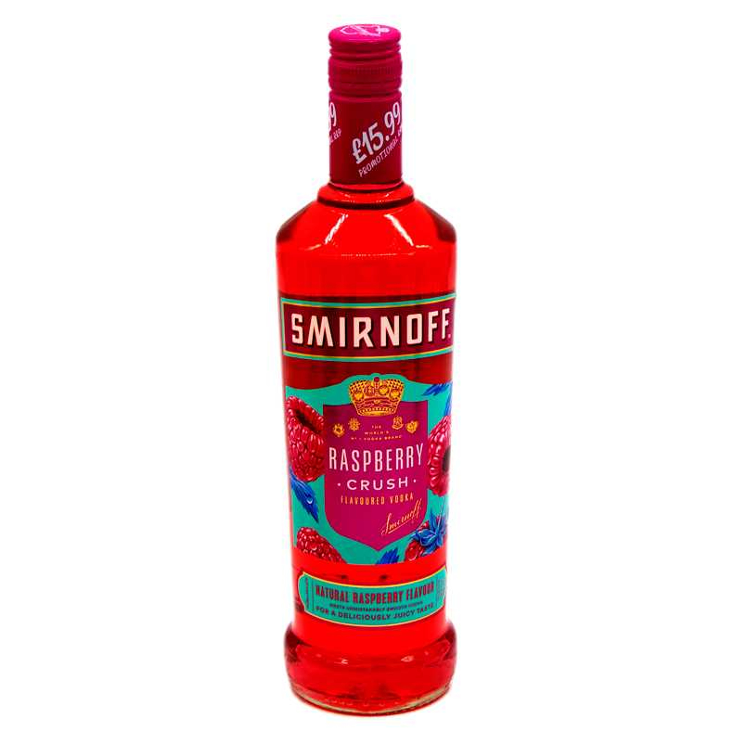 Special Smirnoff Raspberry Crush Natural Flavoured Vodka 70cl In Age