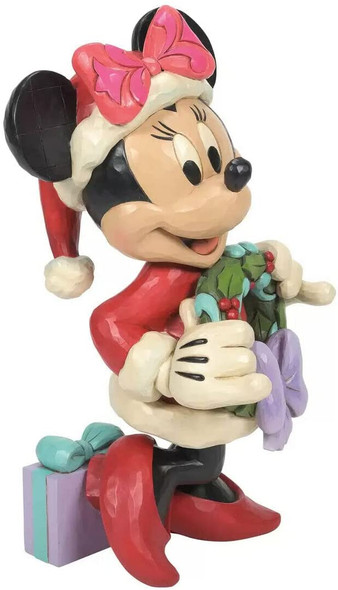 Greeter Minnie Mouse Christmas Disney Traditions 17 Inch Decoration By Jim Shore