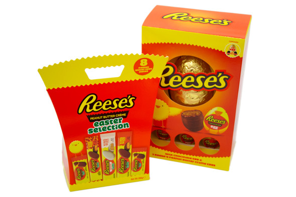 Milk Chocolate Easter Egg and Selection Box Gift Set Featuring Reese's Peanut Butter Eggs and Candy Bars