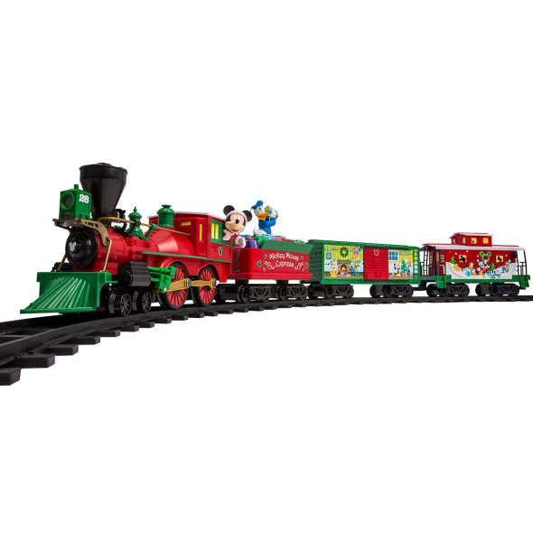 Disney Mickey Mouse 37 Piece Christmas Train Set with Lights & Sounds (4+ Years)