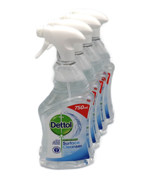 Dettol Surface Cleaner 750ml (4 Pack)