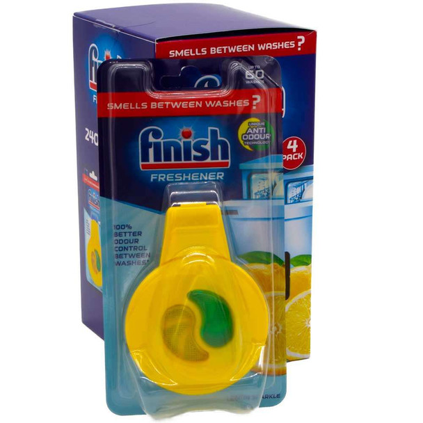 Finish Dishwasher Freshener 4 Pack Lemon Sparkle Upto 24 Washes Frabco Direct