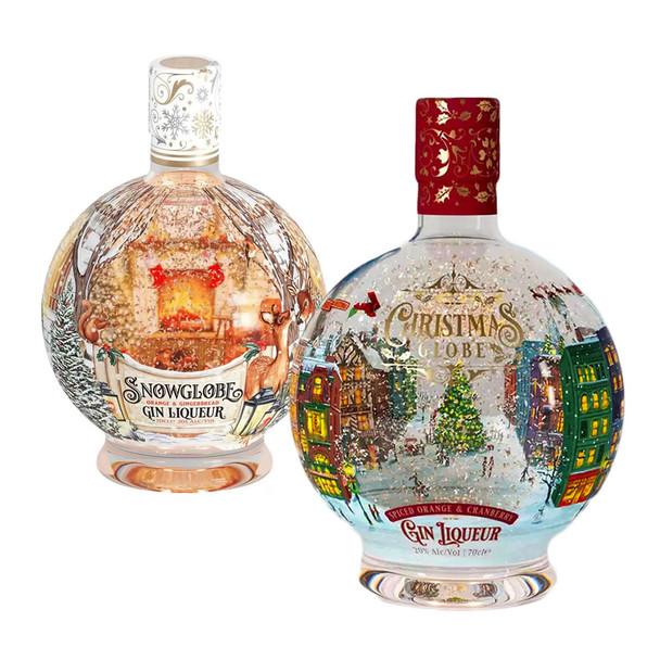 Lit, Gold Leaf, Snow Globe Gin Duo Christmas Special