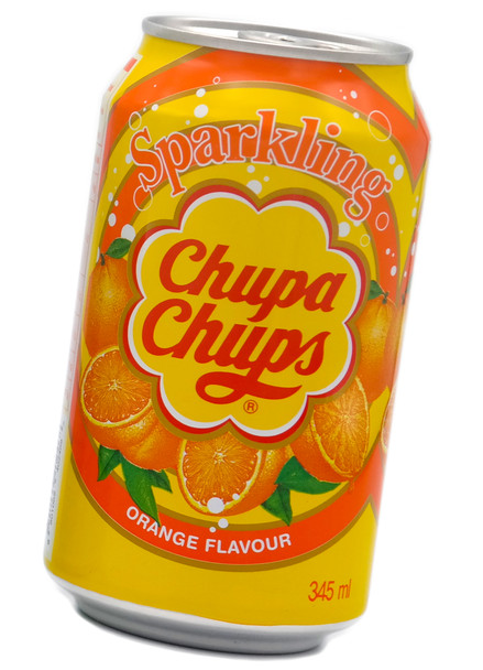 Sparkling Chupa Chups Soda 345ml Orange Flavour