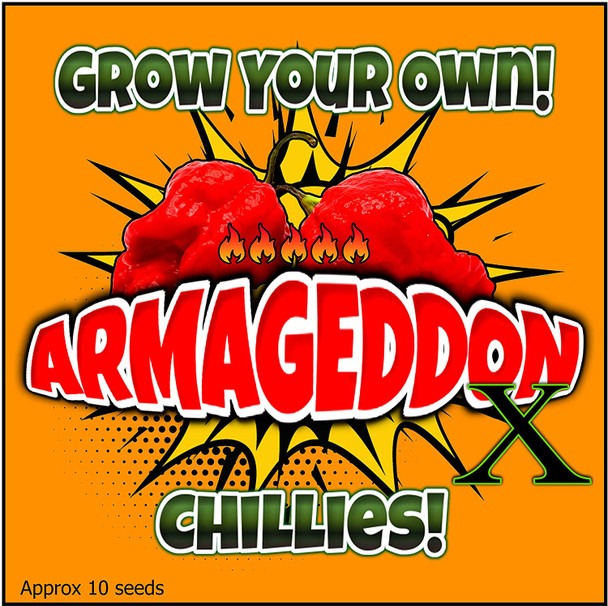 Ultra Hot Peppers (Armageddon X) Chilli Pepper Seeds (10)