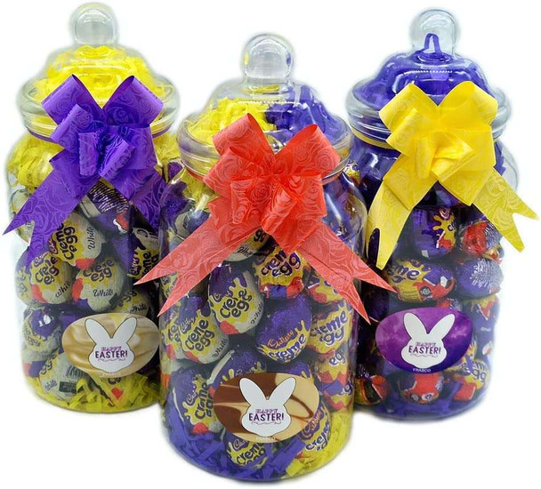 Giant Jar of 48 Cadbury Creme Eggs Easter Gift Frabco Direct