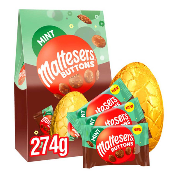 Maltesers Mint Buttons & Milk Chocolate Egg 274G