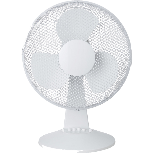 12" Desk Fan Oscillating 3 Speed 30W