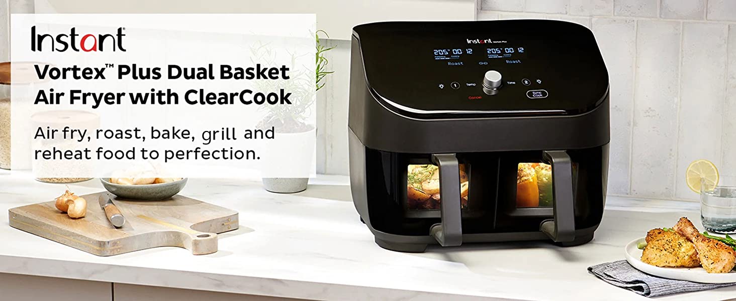 Introducing the Vortex™ Plus Air Fryer with ClearCook & Odor Erase