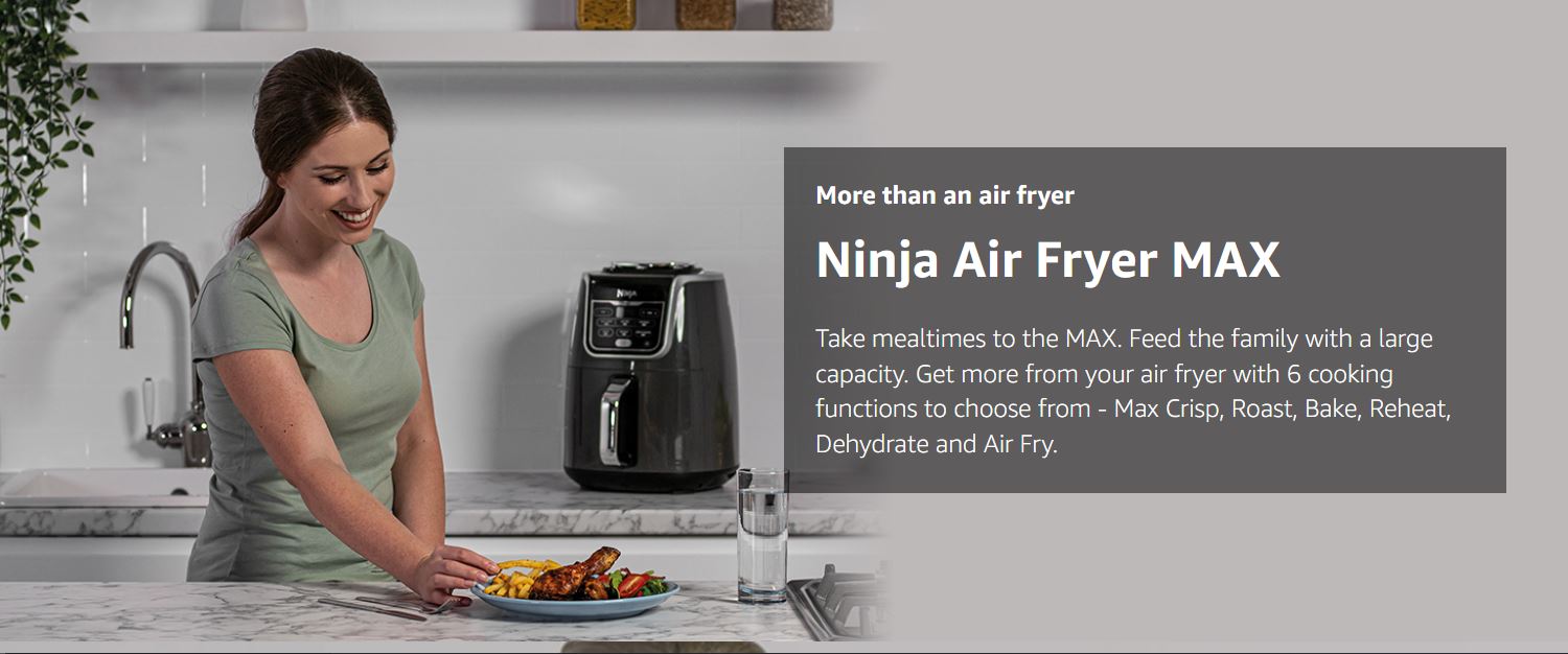 Buy the Ninja Foodi AF160 Air fryer Max 5.2L 6 Cooking Functions