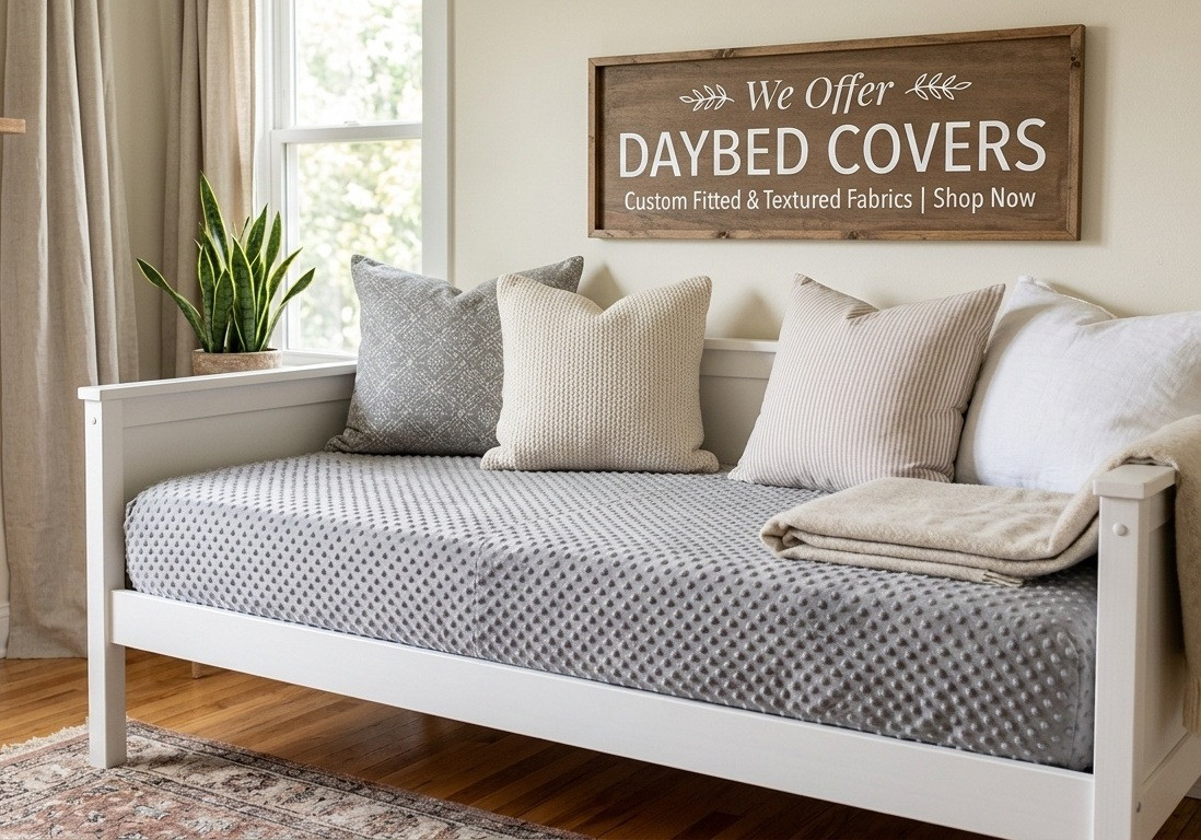 Daybed Bedding and Fitted Bottom Sheet