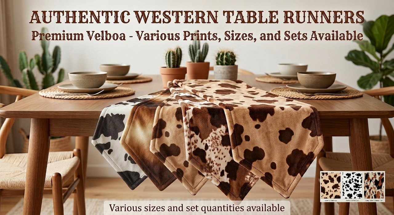 Western Table Runner Country Ranch Style Dining