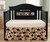 Rustic Crib Skirt Brown Cow plush