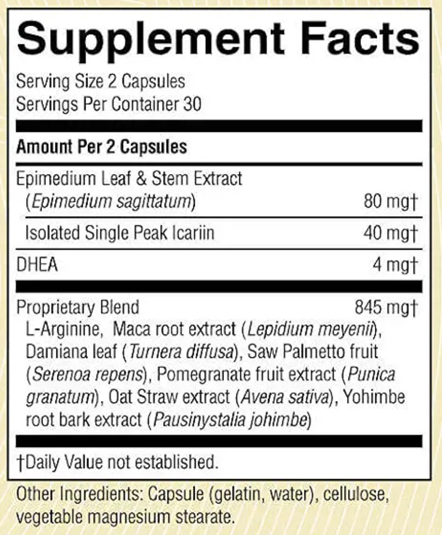 Nature's Sunshine Men's XAction Reloaded Impotency help