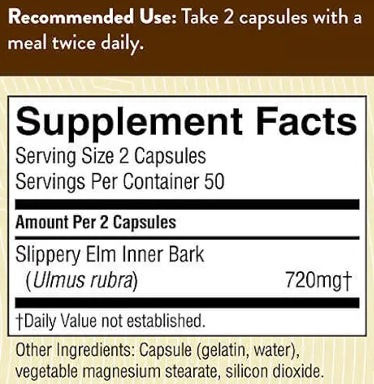 Nature's Sunshine Slippery Elm Powder, Trusted source