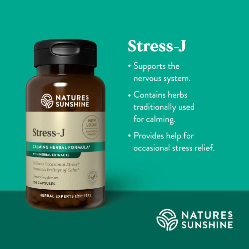 Stress-J benefits by giving calming and relief from anxiety/stress