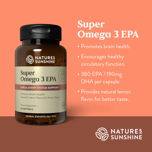 Super Omega 3 EPA is beneficial for the heart, brain, skin, and more