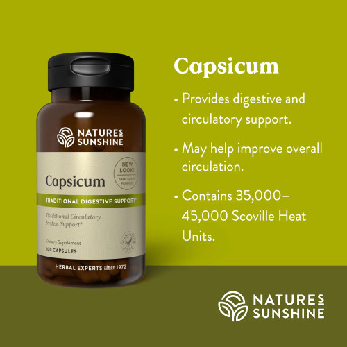 Capsicum benefits digestion and circulation