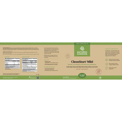 Nature's Sunshine Cleanstart Mild label image