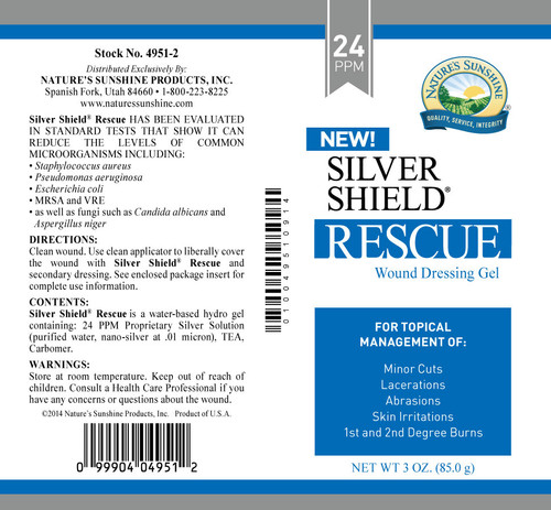 Image of Natures Sunshine Silver Shield Rescue Gel 24 ppm