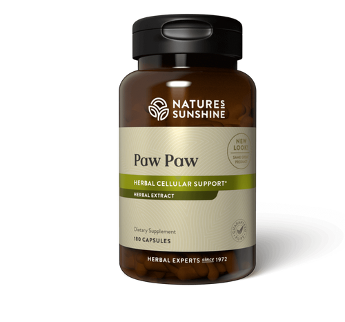 Image of Natures Sunshine Paw Paw product developed by Dr. Jerry McLaughlin
