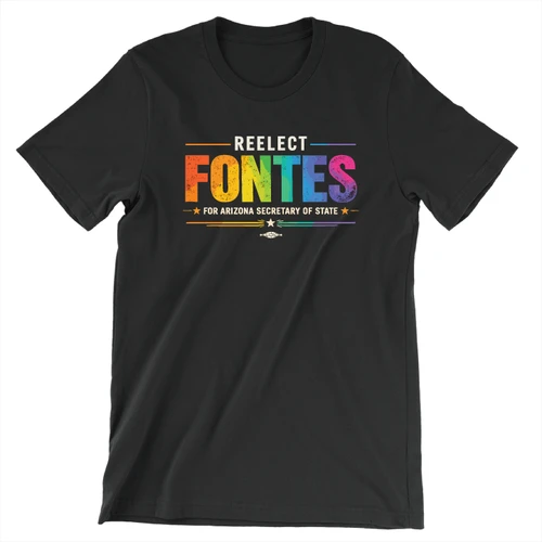 Pride - Reelect Fontes (Unisex Black Tee)