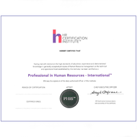 PHRi® Paper Certificate Product Image