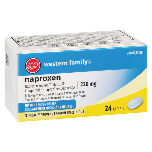WESTERN FAMILY NAPROXEN 220MG 24 TB