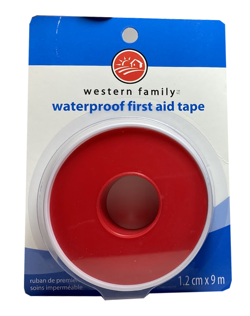 WESTERN FAMILY WATERPROOF FIRST AID TAPE 1.2CMX9M 1 EA