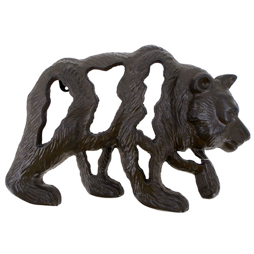 Cast Iron Bear Plaque