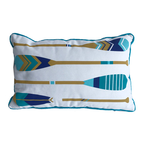 Throw Pillow with Oars