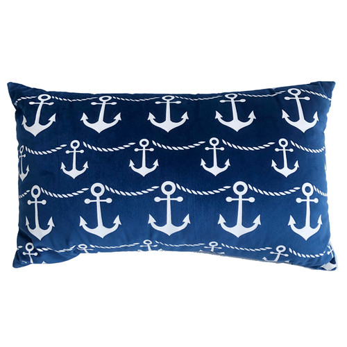 Nautical Anchor Throw Pillow