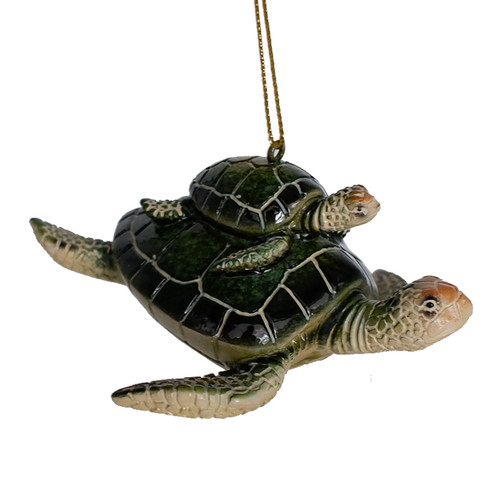 Mom and Baby Sea Turtle Ornament