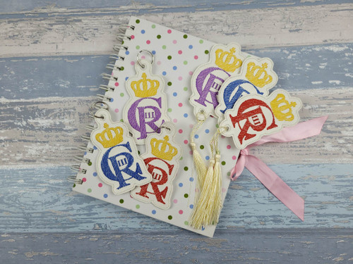 King Charles III Coronation 

CRIII

Bookmark & Key Ring Set

I have made these sets from white leather, the crown will always be stitched in yellow, but you are able to choose the colour of the CRIII.

Each set purchased will have the same colour CRIII, so if you purchase a red set, then both the Key Ring and Bookmark will be be in red with the yellow crown.

I have added discounts for multiple of 3+