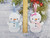 Personalised Snowman Decoration Christmas Tree Hanging Decorations
My snowmen decorations come in 2 sizes:

1: Small is 10cm, 2: Large is 13cm 

I make them from layers of felt with a little padding inside to give them a 3D look, and this makes them cute too.

If you choose female names then the snowman will be finished off with a pink/white bow and a pink scarf to match. The male named snowmen will not have a bow but will also come with a blue scarf.
The font will always be the same, but may look smaller for longer names.