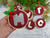Personalised Capital Letter Ornament Decoration

These are made with a Red Velvet Fabric that I embroider a Capital Letter on in a Silver Glitter Fabric and then mounted in a 3-inch wooden hoop.

The back of the hoop is then covered with felt so that it is neat and tidy, a coloured cord is added so that it is ready to hang up.

You can choose to have them plain, for all year round, or to add Holly onto them

Discounts for Multiples what will show in your cart.