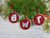 Personalised Capital Letter Ornament Decoration

These are made with a Red Velvet Fabric that I embroider a Capital Letter on in a Silver Glitter Fabric and then mounted in a 3-inch wooden hoop.

The back of the hoop is then covered with felt so that it is neat and tidy, a coloured cord is added so that it is ready to hang up.

You can choose to have them plain, for all year round, or to add Holly onto them

Discounts for Multiples what will show in your cart.