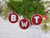 Personalised Capital Letter Ornament Decoration

These are made with a Red Velvet Fabric that I embroider a Capital Letter on in a Silver Glitter Fabric and then mounted in a 3-inch wooden hoop.

The back of the hoop is then covered with felt so that it is neat and tidy, a coloured cord is added so that it is ready to hang up.

You can choose to have them plain, for all year round, or to add Holly onto them

Discounts for Multiples what will show in your cart.
