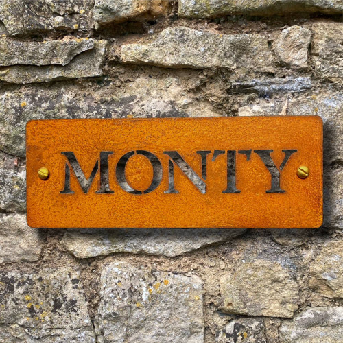 Corten Steel Pet Memorial Sign