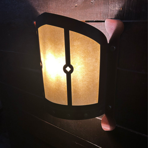 Corten Steel Wall Light Surround - Cardinal