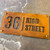 Corten steel house sign, rusty metal house name sign, rusty steel house name and number sign.