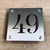 316 marine grade stainless steel house number sign. 316 marine grade stainless steel house number sign.