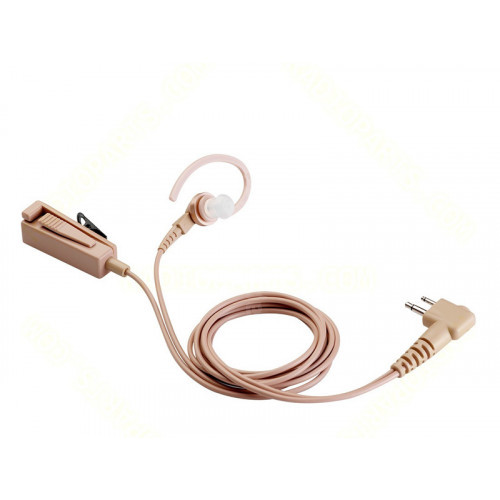 Motorola HMN9754 CP476, CB Pro Plus, DEP450 & GP3188 2-Wire Beige Surveillance Earpiece (With Combi Mic & PTT)