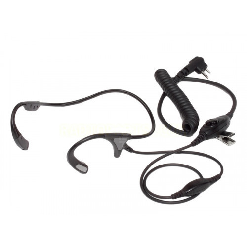 Motorola PMLN5003 CP476, CB Pro Plus, DEP450 & GP3188 Temple Transducer Behind The Head Headset (Inline PTT)